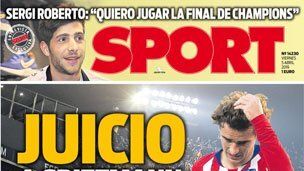 La portada del diario Sport (05/04/2019)