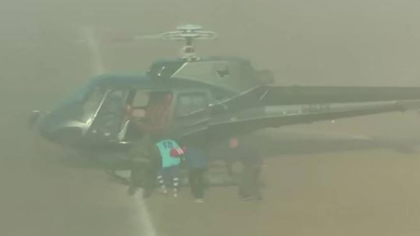Un helicóptero secuestra a un jugador