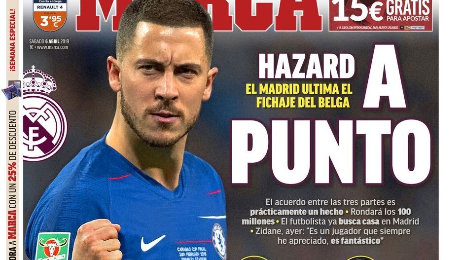 La portada del diario MARCA (06/04/2019)