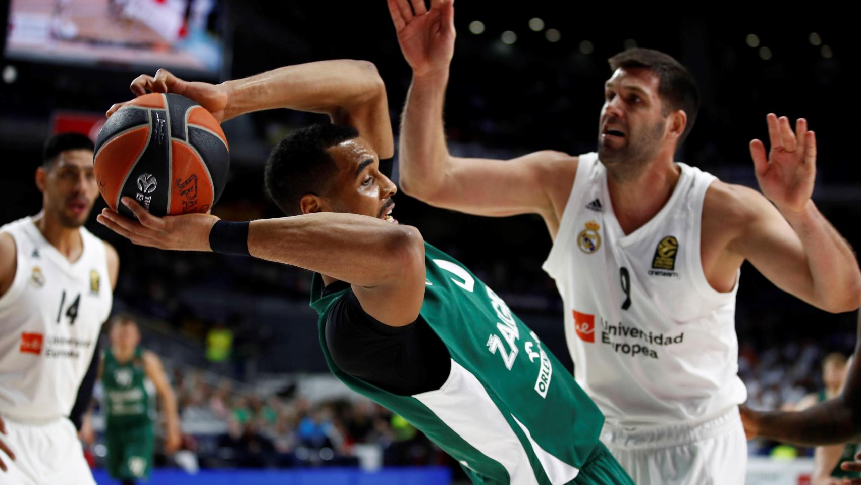 El Zalgiris en su duelo ante el Madrid