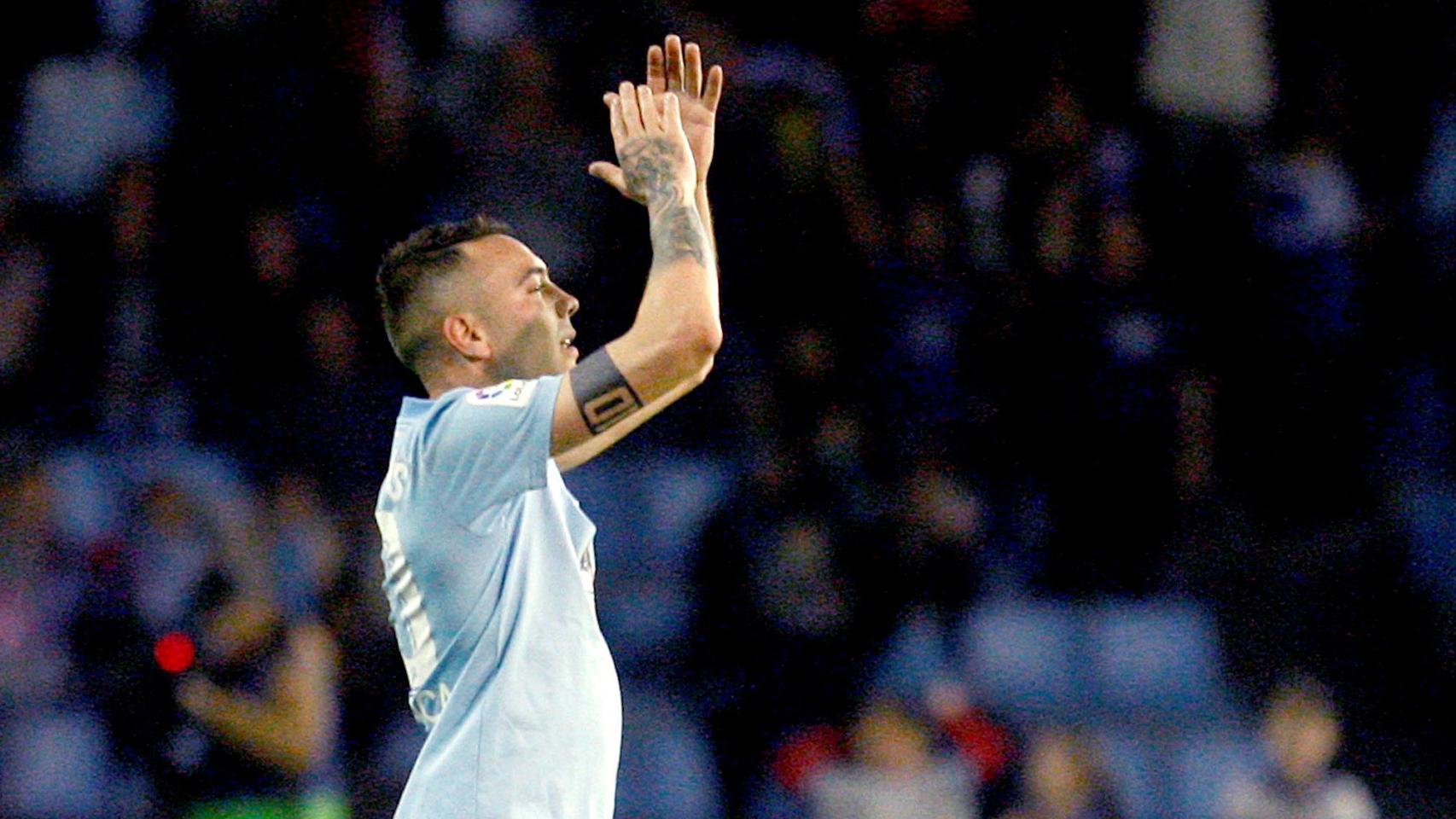Iago Aspas, con el Celta