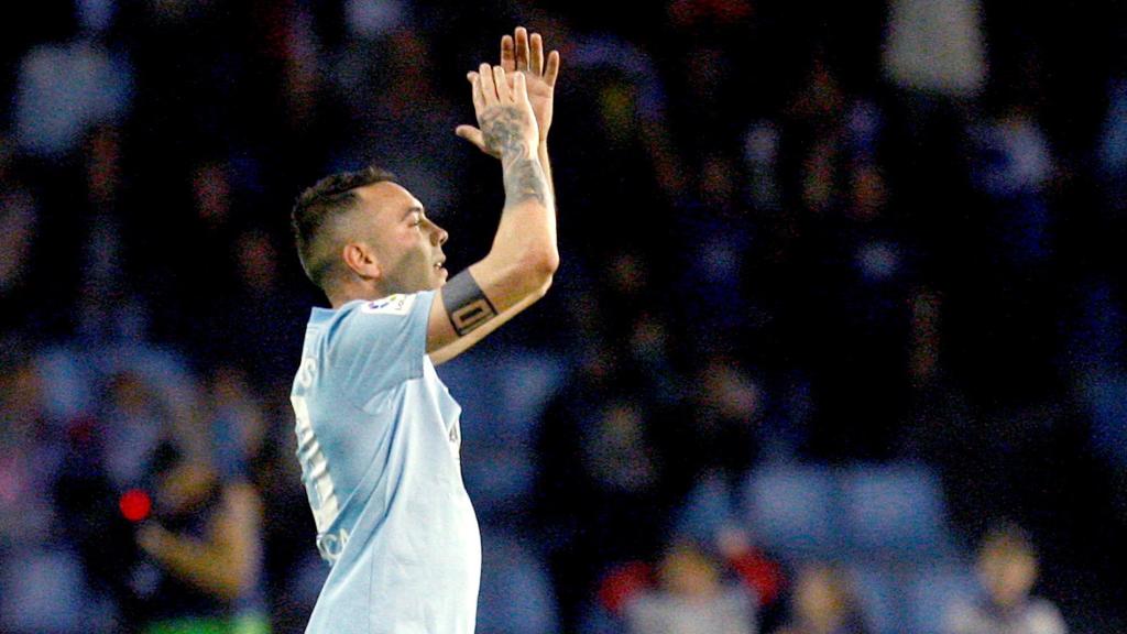 Iago Aspas, con el Celta