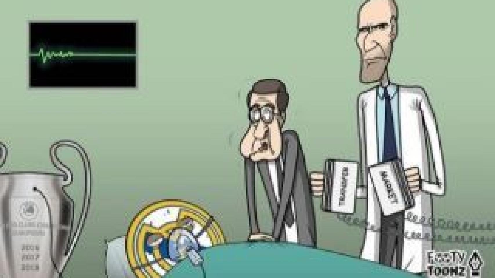 Zinedine Zidane intenta mejor la situación del conjunto blanco.