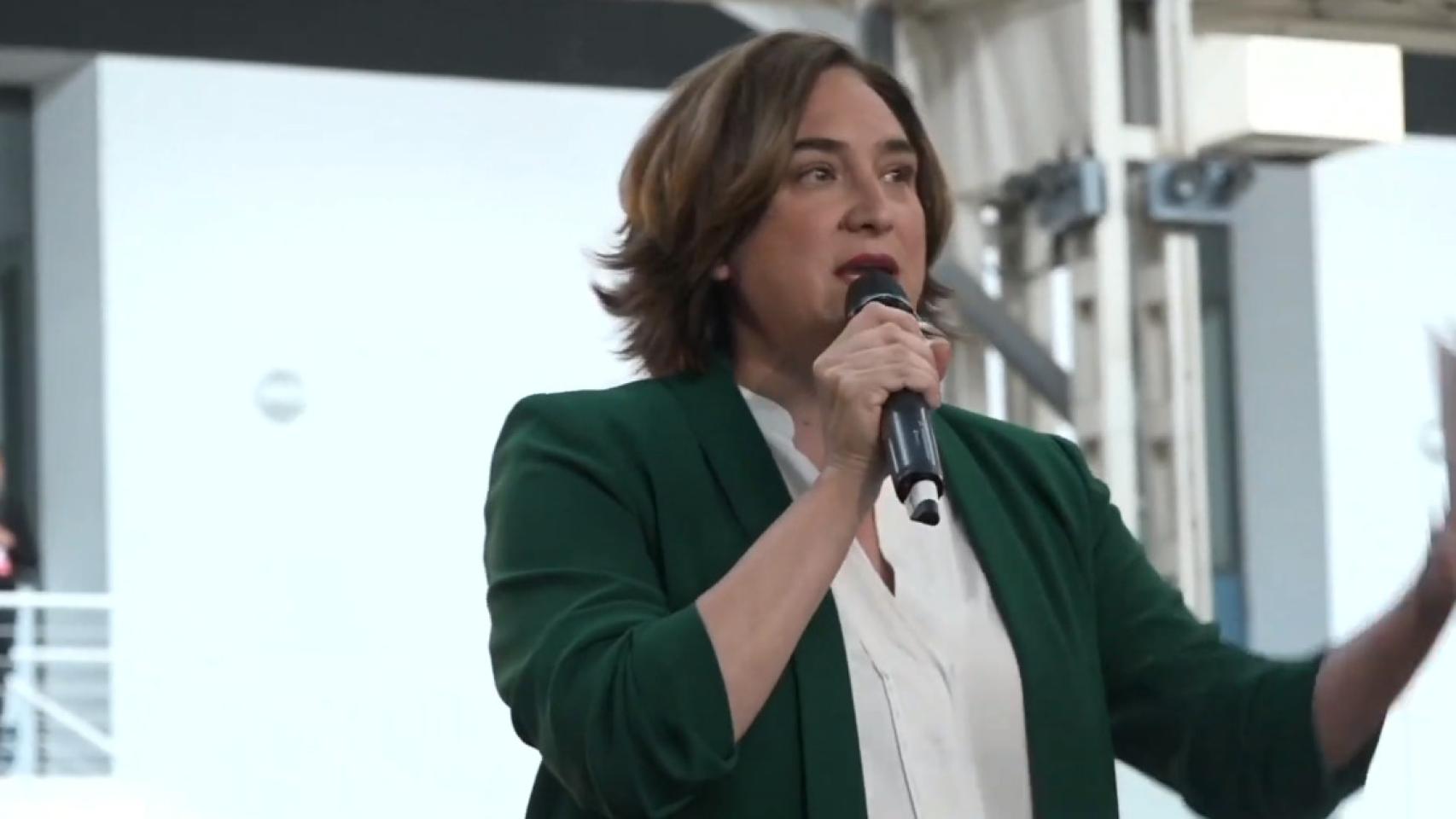 Ada Colau en L'Hospitalet.