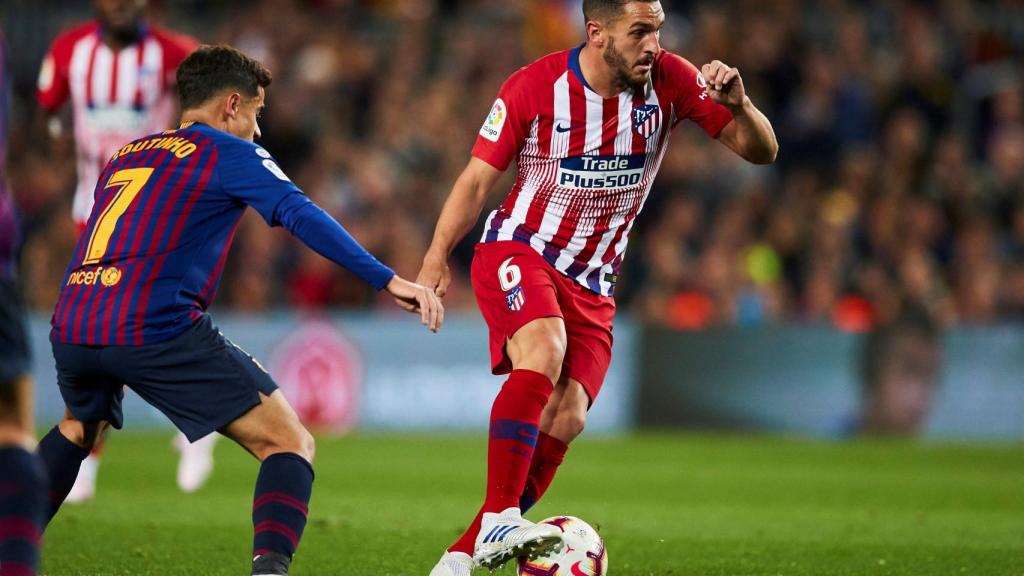 Koke, durante un momento del partido