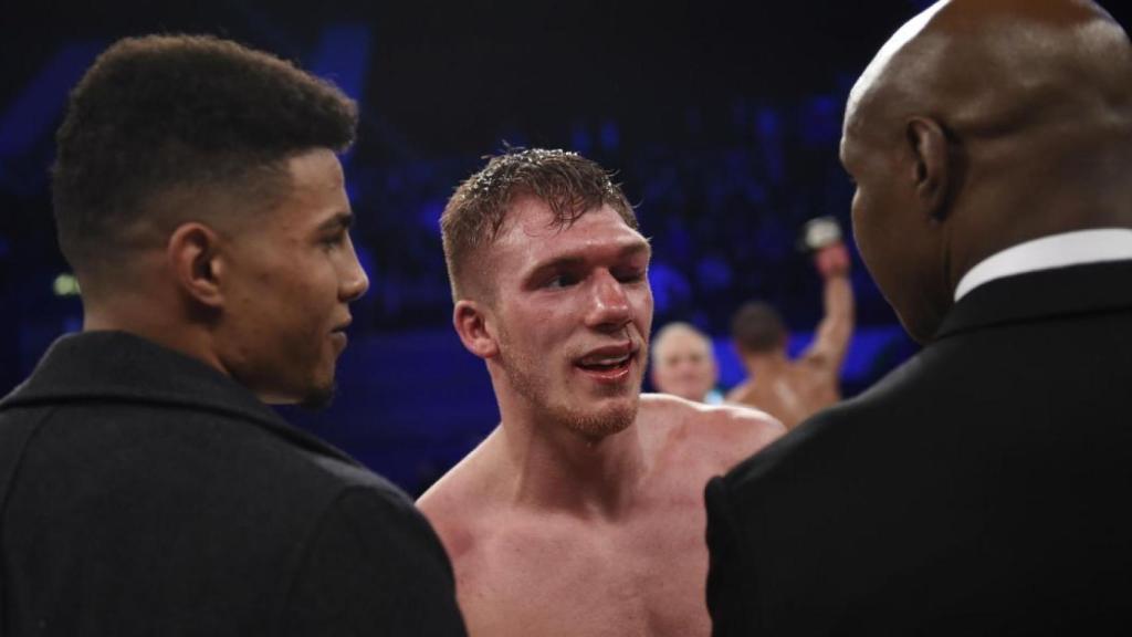 Nick BlackWell, duranta la pelea ante Eubank