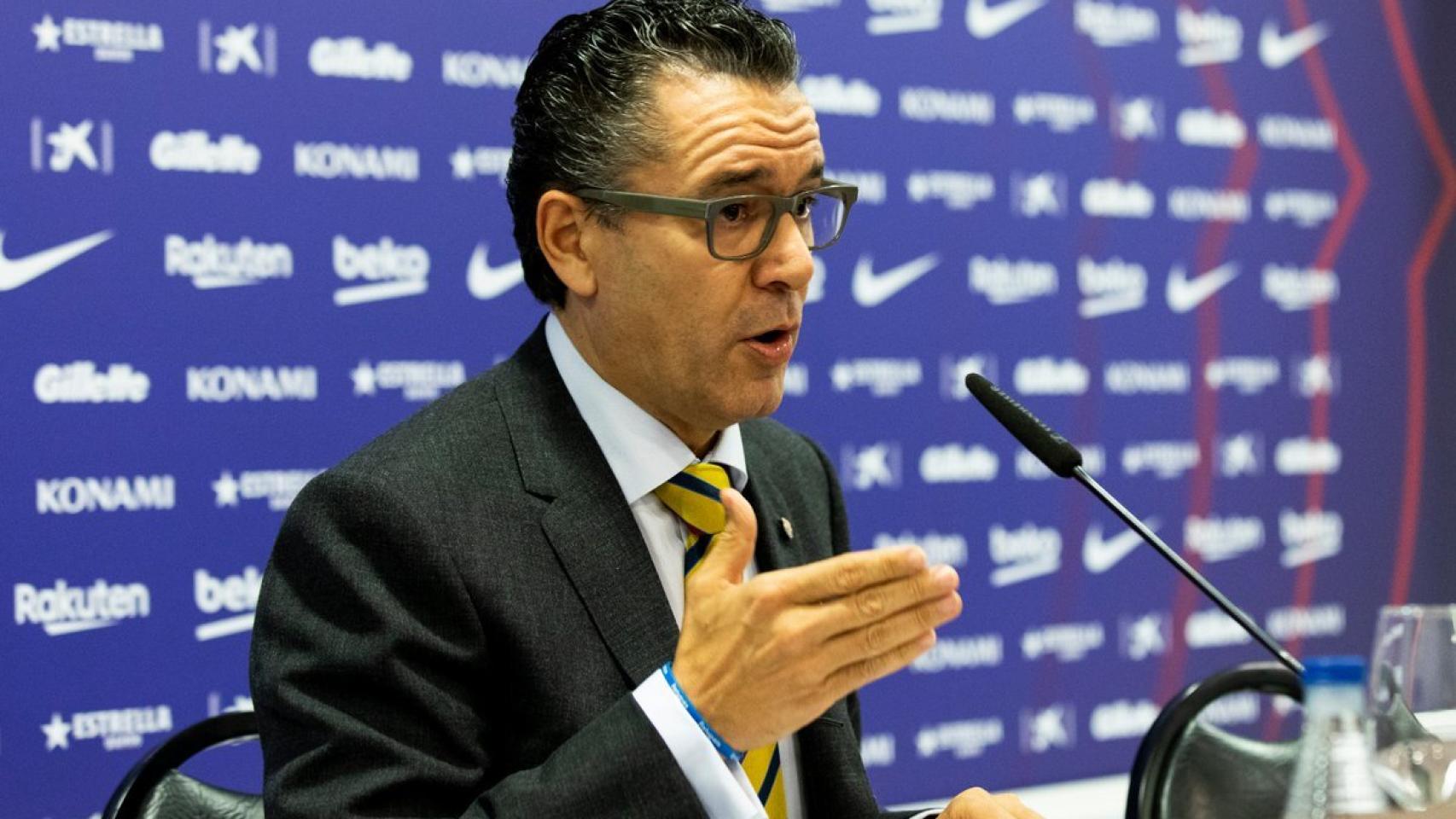 Josep Vives, durante la sesión ordinaria. Foto: Twitter (@FCBarcelona_es)