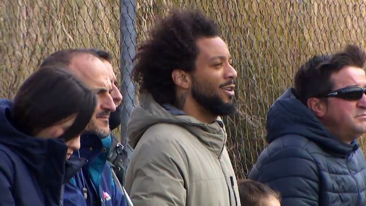Marcelo celebra el gol de su hijo Enzo