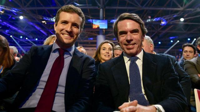 Pablo Casado y José María Aznar.