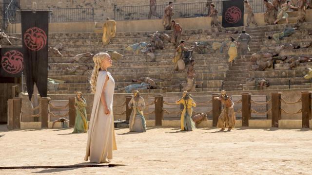 Daenerys en la Plaza de Toros de Osuna.