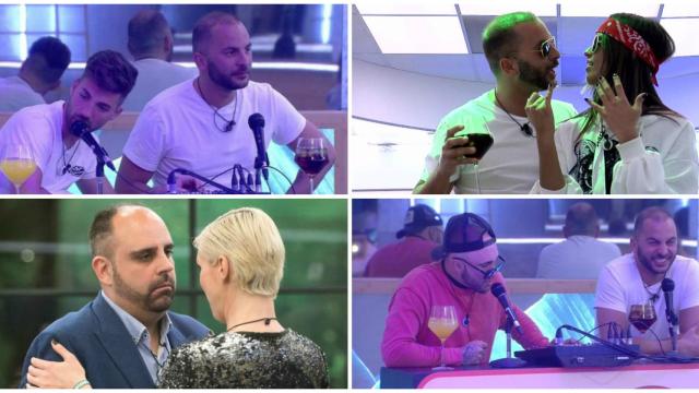 Concursantes de fiesta en la casa de 'GH DÚO' en un combo JALEOS.