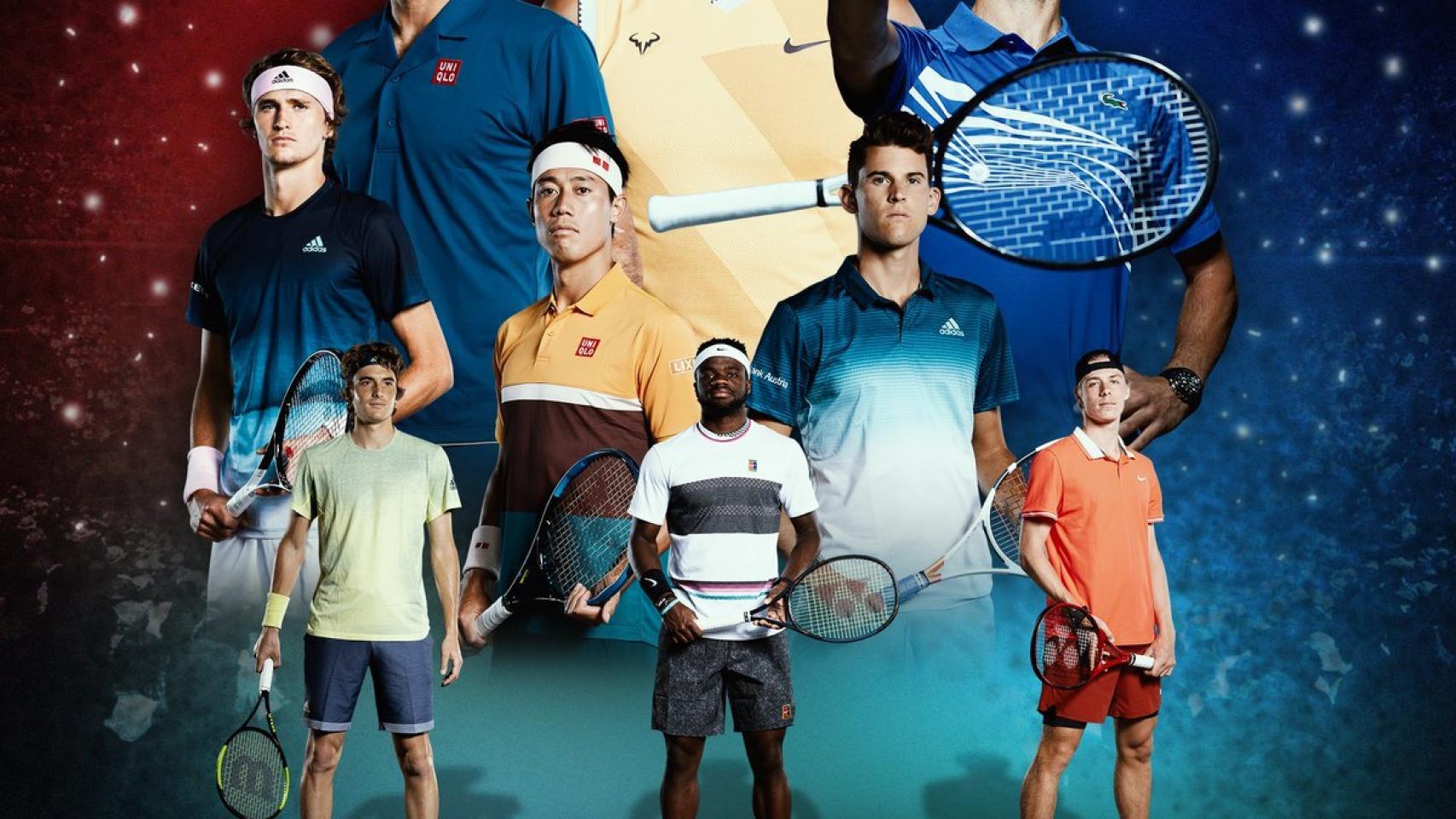 Cartel en el que Nada ocupa el centro. Foto: Twitter. (@ATP_Tour))