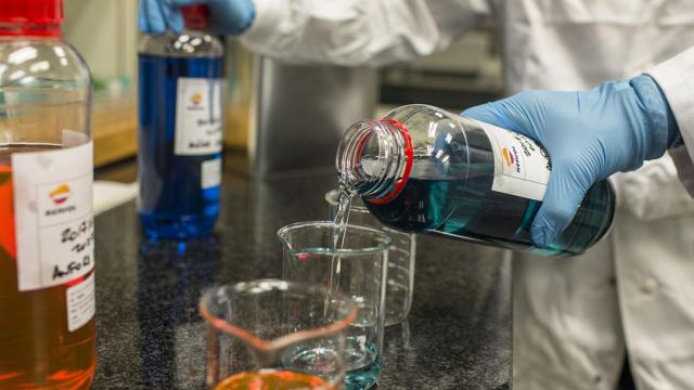 Uno de los laboratorios del Centro de Tecnología de Repsol, en Móstoles.