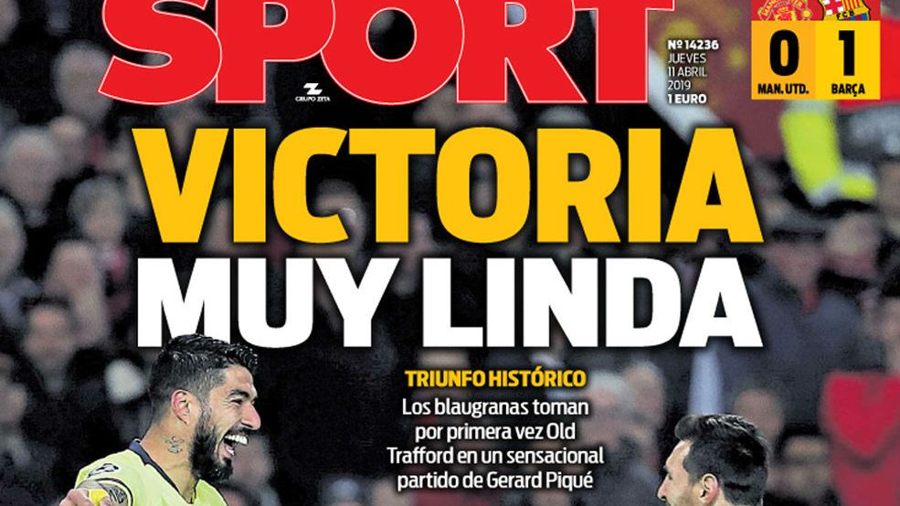 Portada Sport (11/04/19)