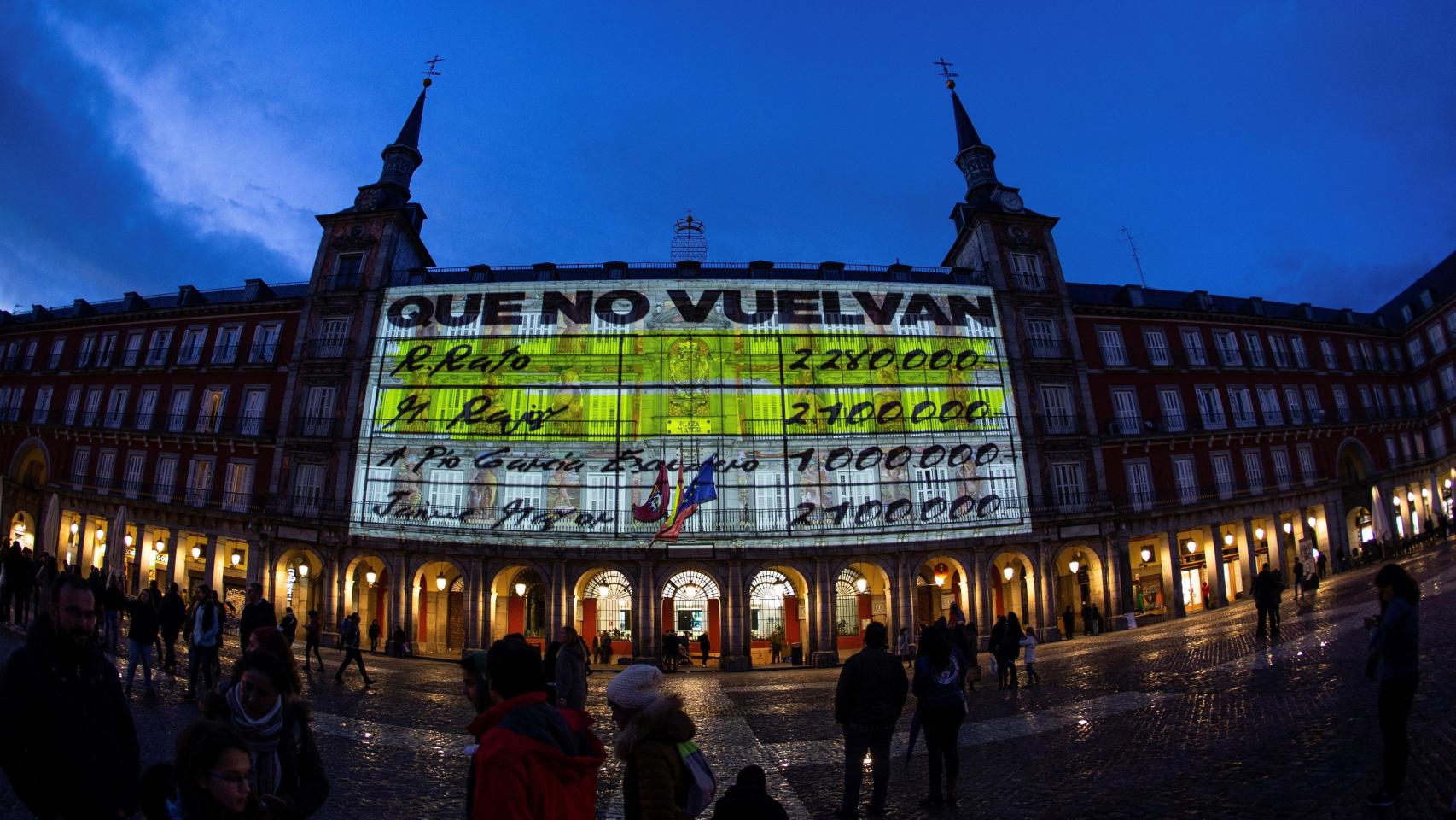 La proyección de Podemos sancionada por la Junta Electoral.