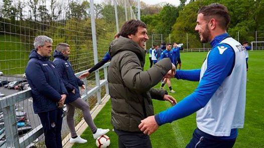 Raúl, en Zubieta junto a Theo Hernández