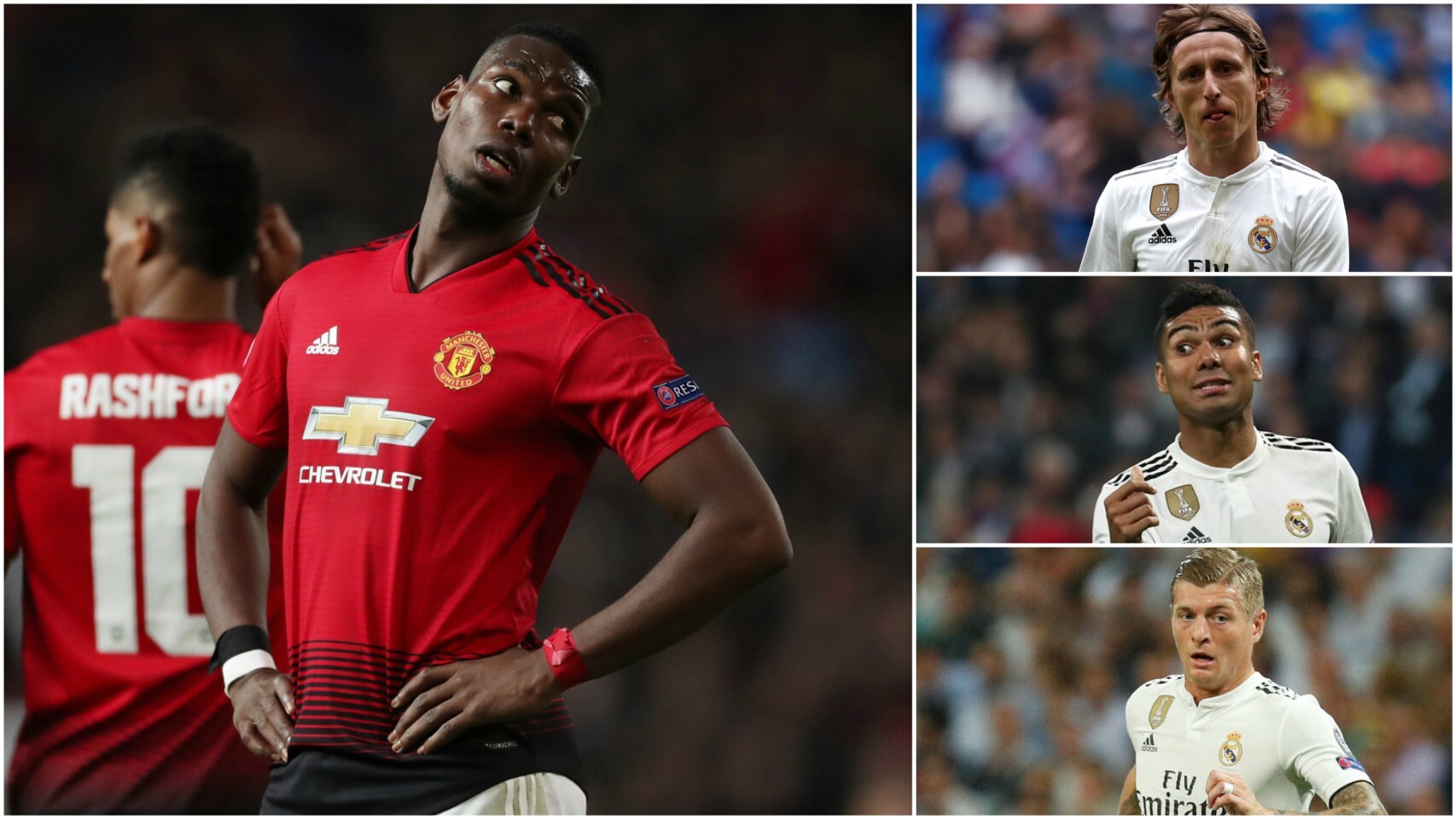 Pogba, Modric, Casemiro, Kroos