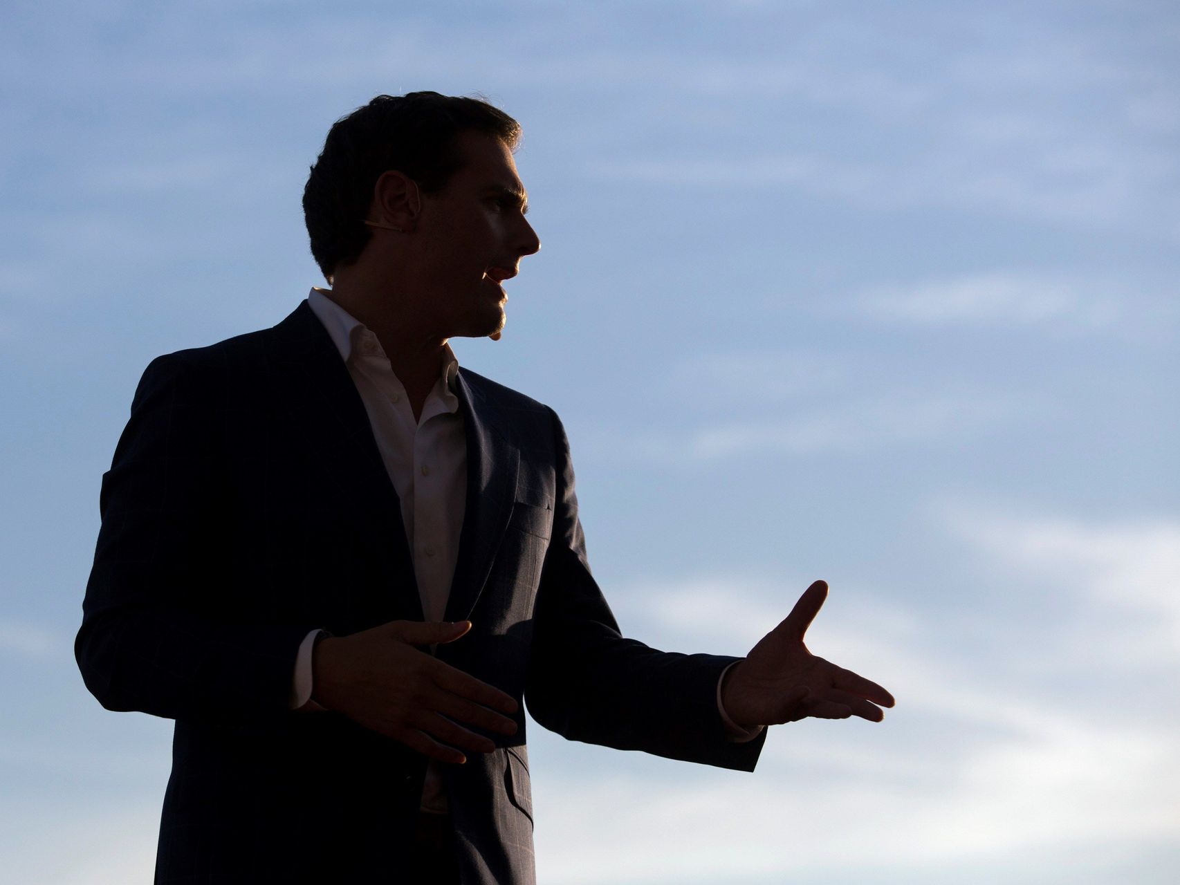 Albert Rivera, de mitin en Málaga.