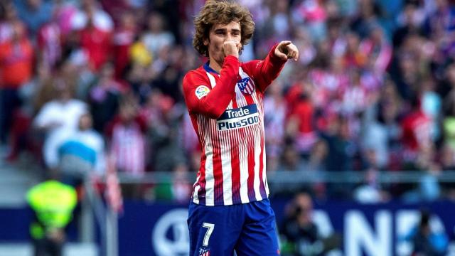 Griezmann celebra un gol del Atlético