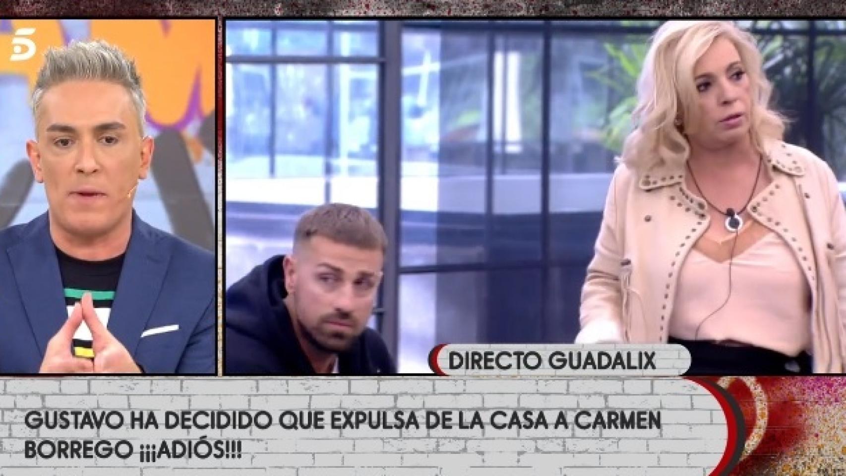 Kiko Hernández conecta con la casa de 'Sálvame Okupa' tras la expulsión de Rafa Mora.