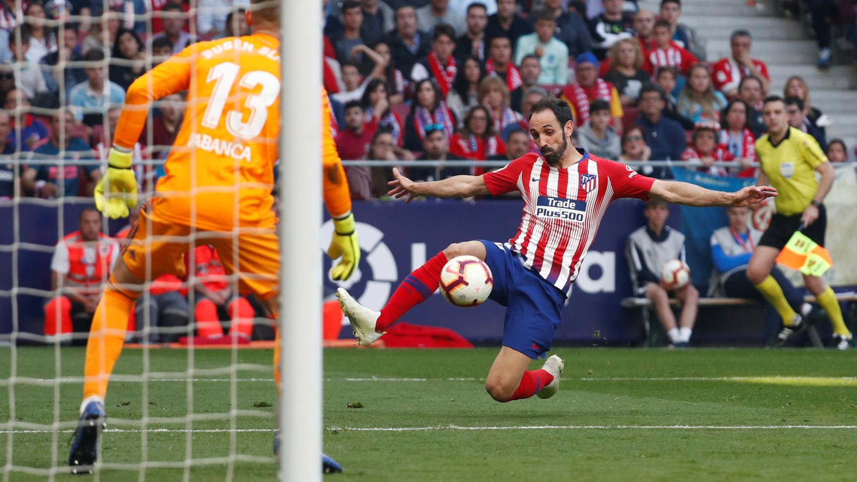 Juanfran, durante un momento del partido