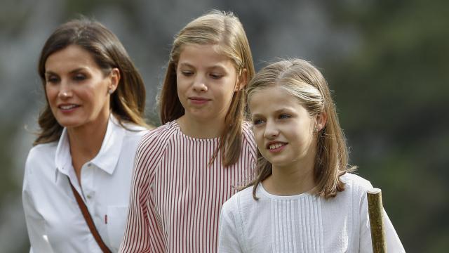 La reina Letizia, Leonor y Sofía en una imagen de archivo.