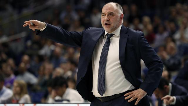 Pablo Laso, en el duelo ante Obradoiro