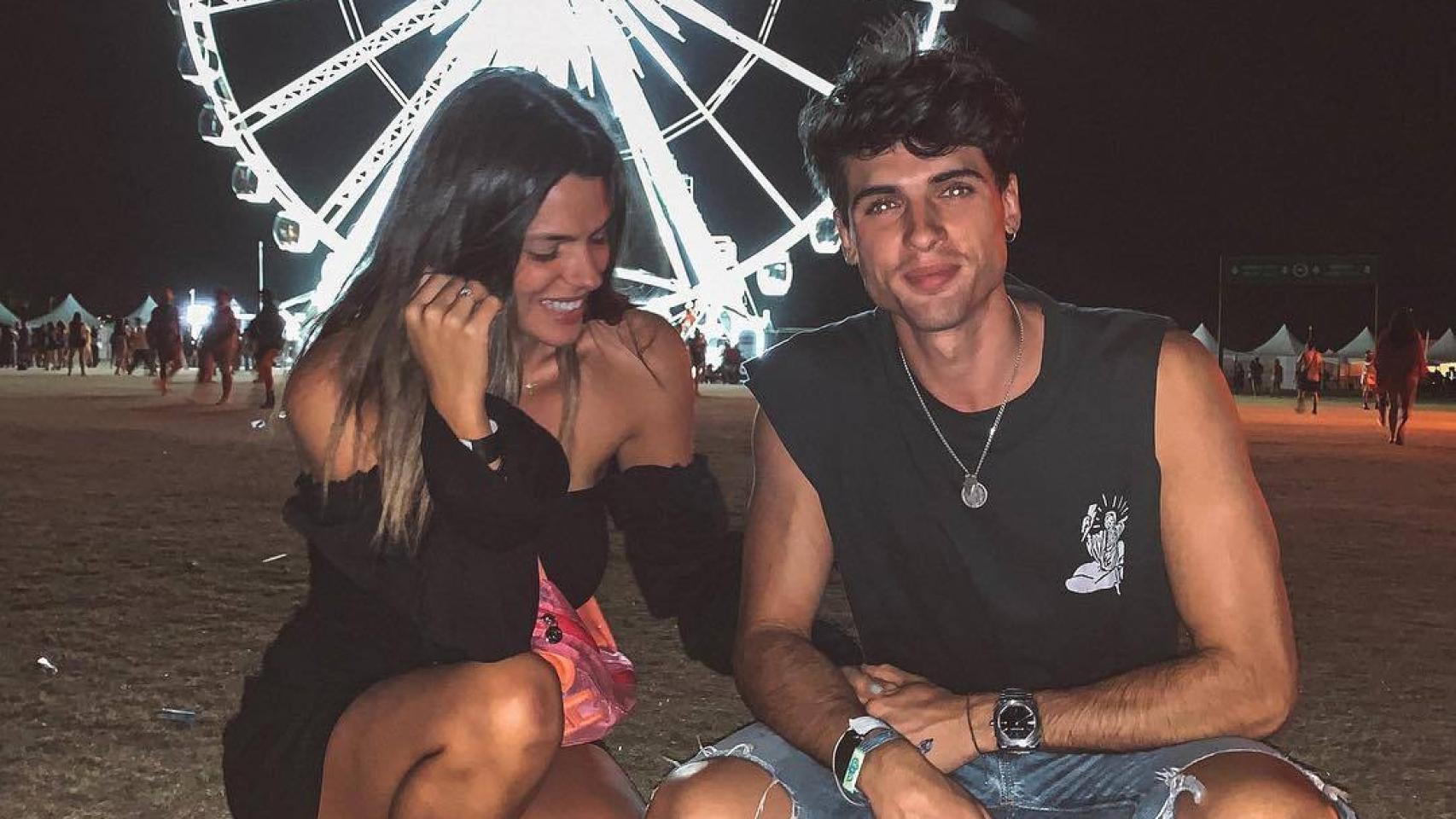 Laura Matamoros y Daniel Illescas en una foto de Instagram