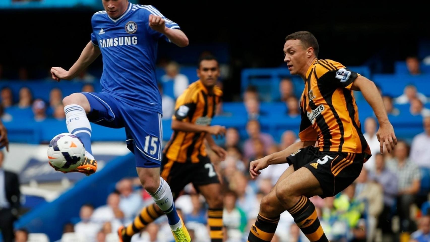 De Bruyne en un partido del Chelsea