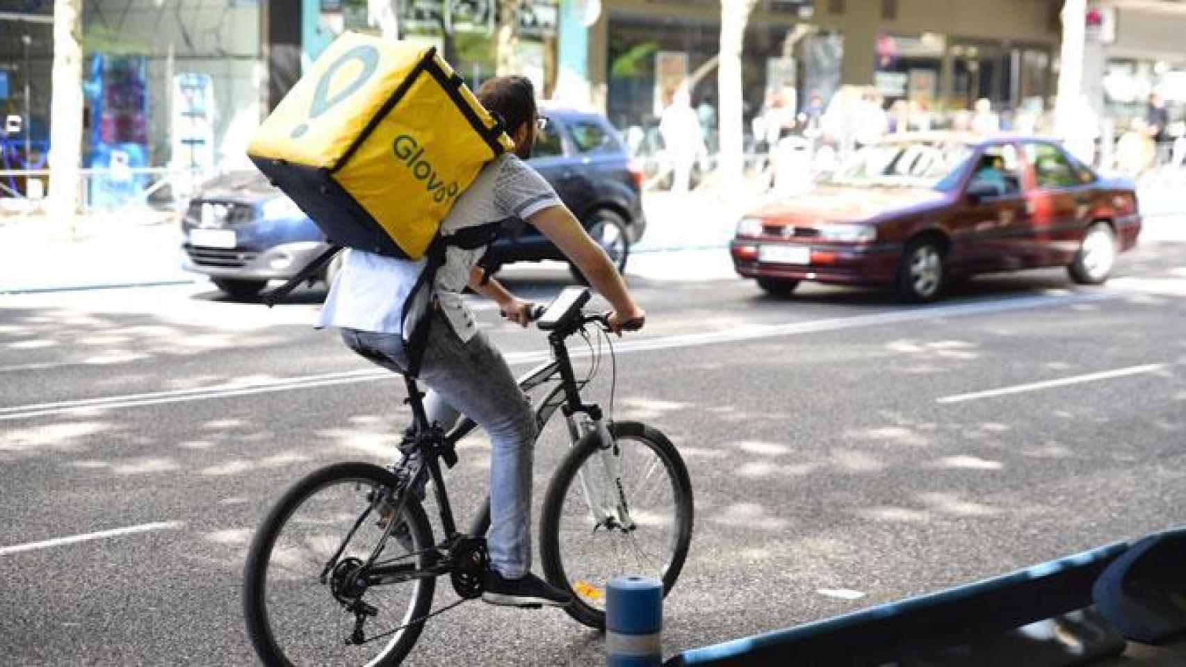 Un repartidor de Glovo, en una imagen de archivo.