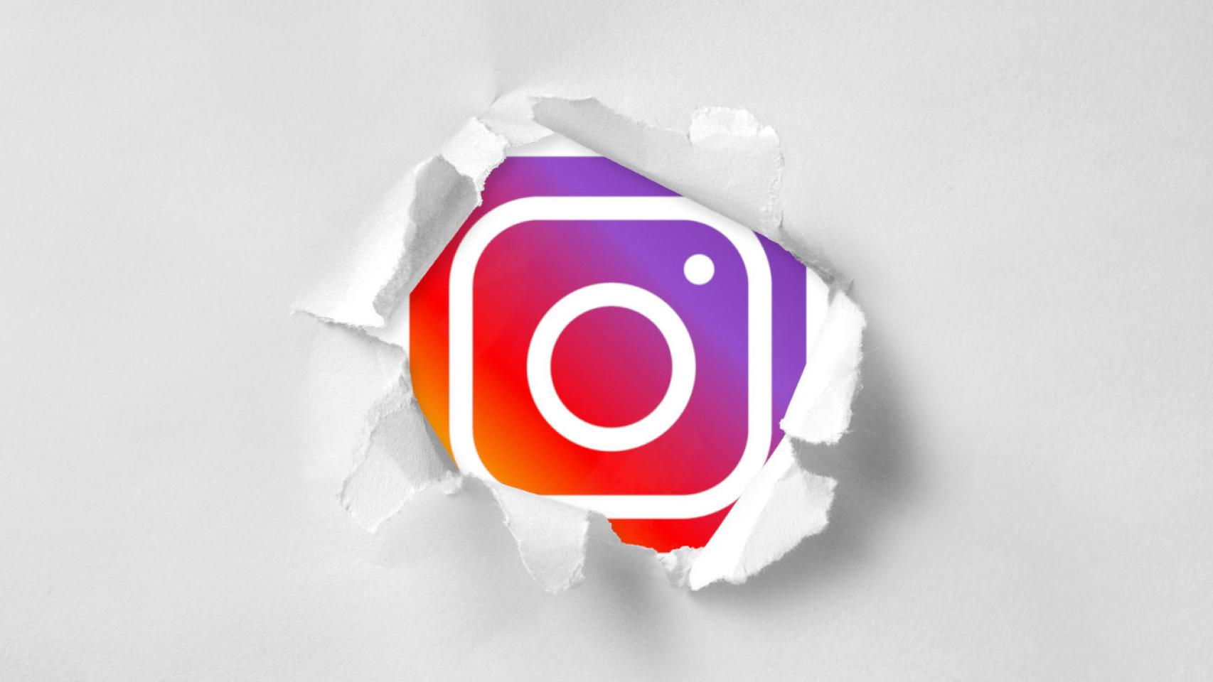 Agujero en Instagram.