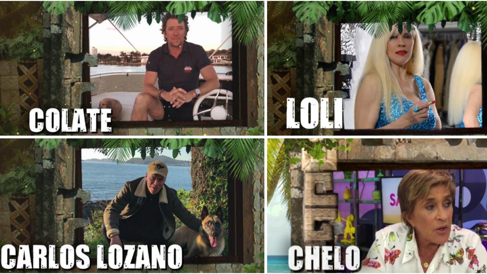 Cuatro de los participantes confirmados para 'Supervivientes 2019'.