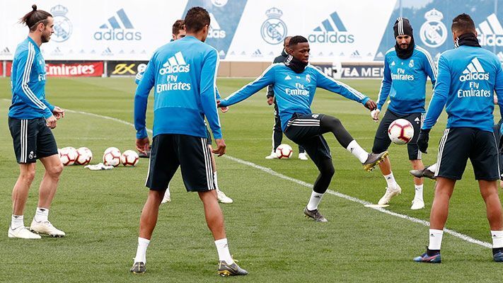El Real Madrid se entrena en Valdebebas