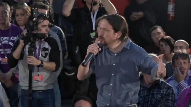 Iñigo Urkullu y Pablo Iglesias en la sede del Gobeirno vasco en Vitoria.