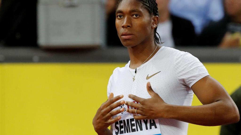 Semenya, durante una prueba