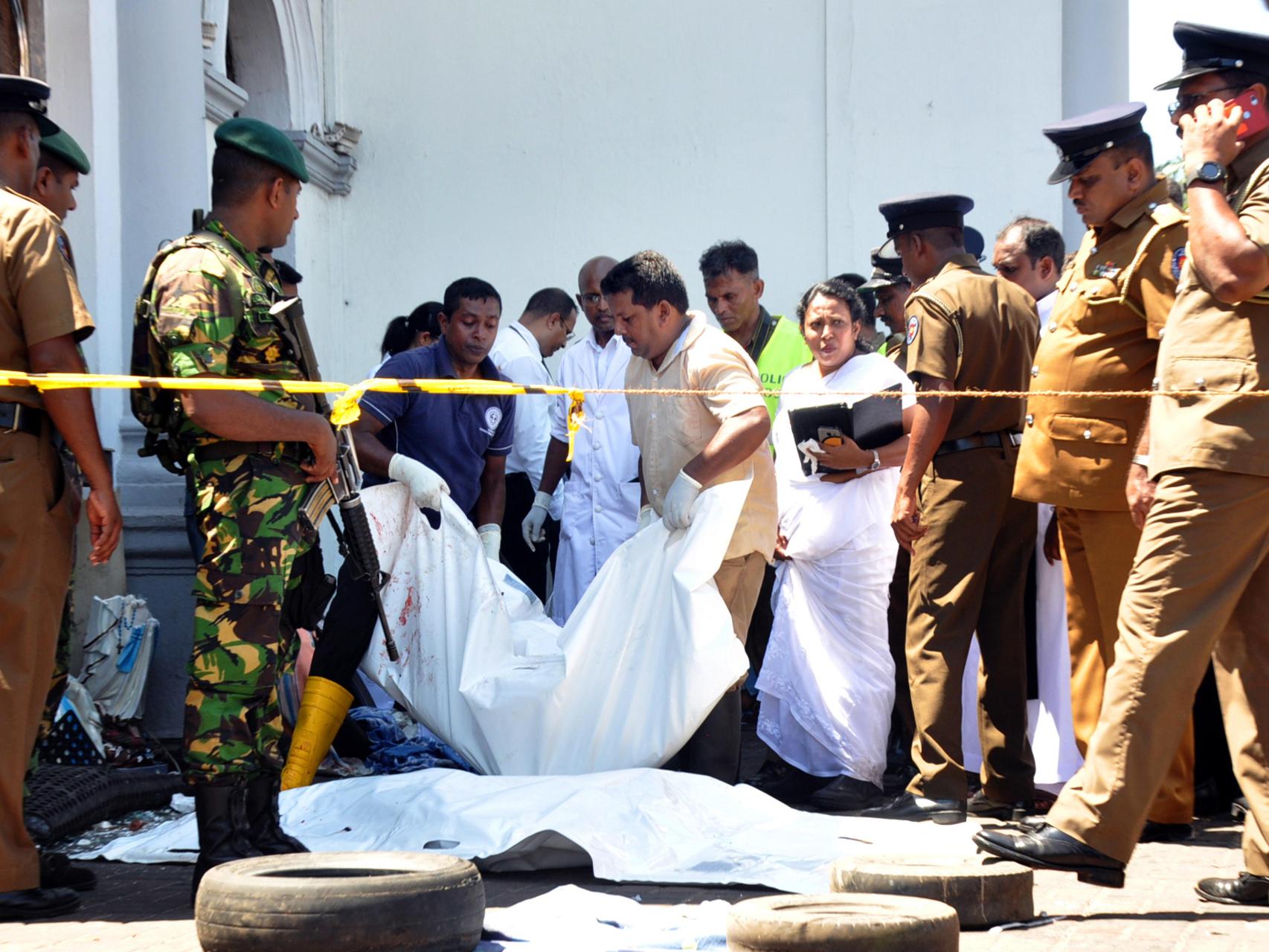 Varias víctimas, en uno de los puntos atacados.
