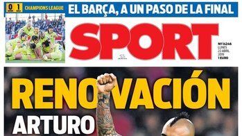 Portada del diario Sport (22/04/2019)