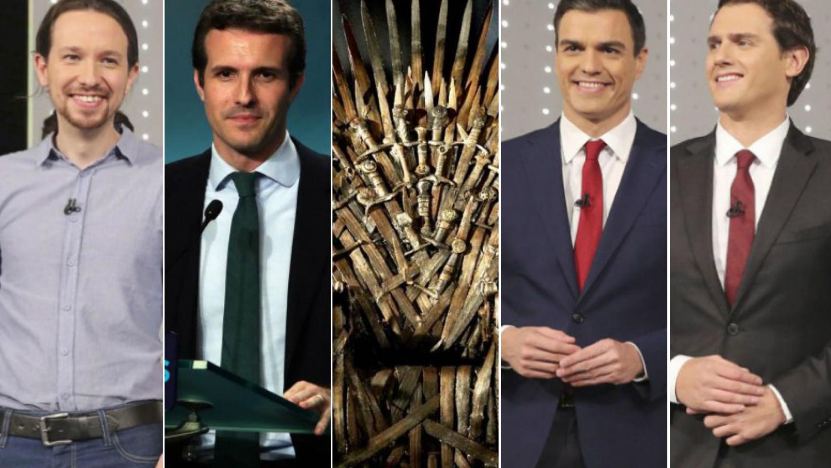 Iglesias, Casado, Sánchez y Rivera.