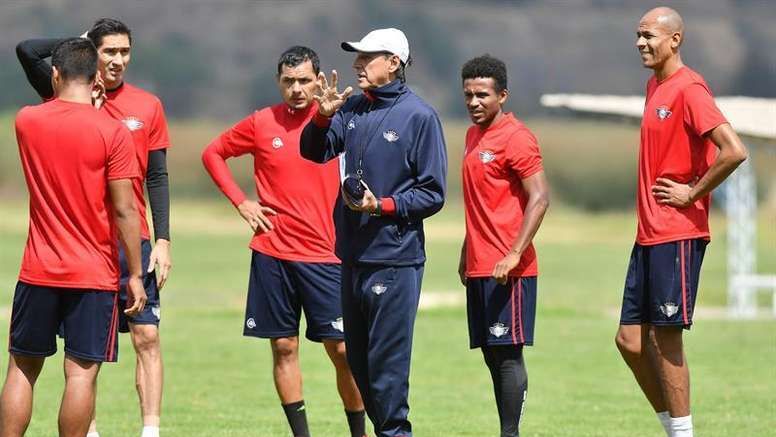 Miguel Ángel Portugal, durante un entrenamiento