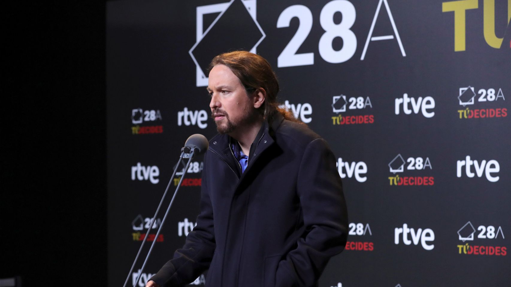 El candidato a la presidencia del Gobierno por Unidas Podemos, Pablo Iglesias.