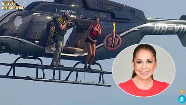 Isabel Pantoja en montaje JALEOS junto a una antigua superviviente.