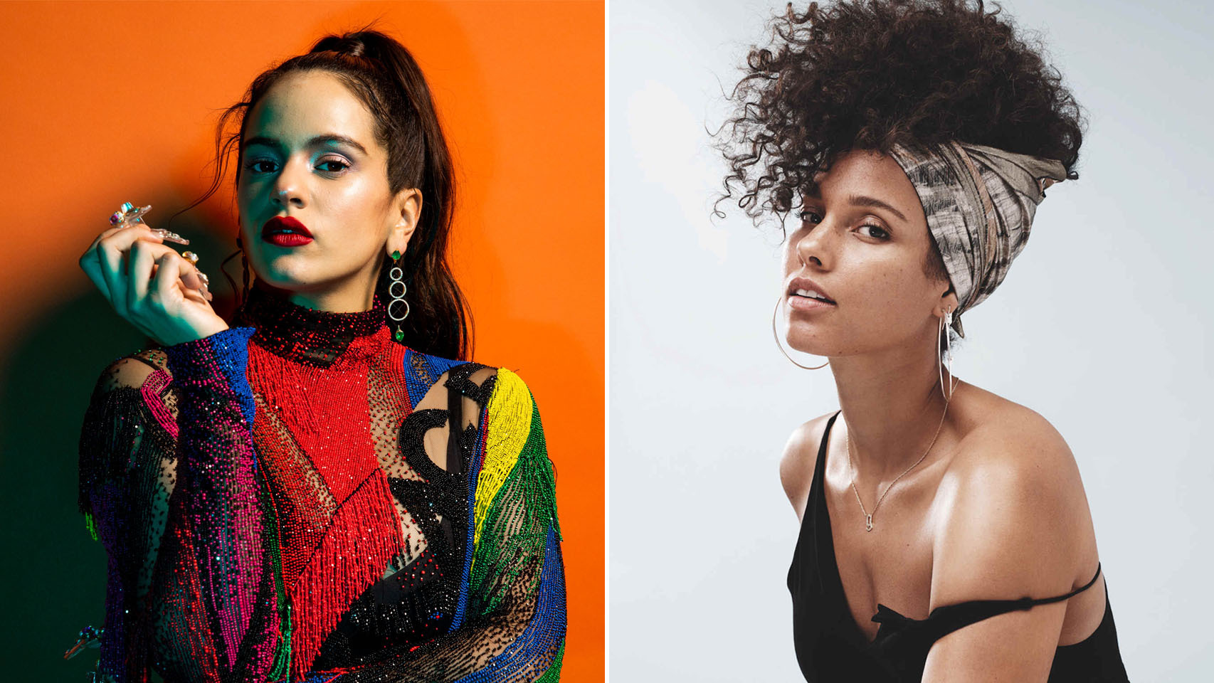 Fragmento del vídeo de Alicia Keys pidiendo ayuda a Rosalía.