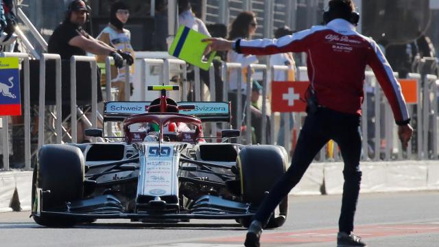 Giovinazzi en el GP de Azerbaiyán
