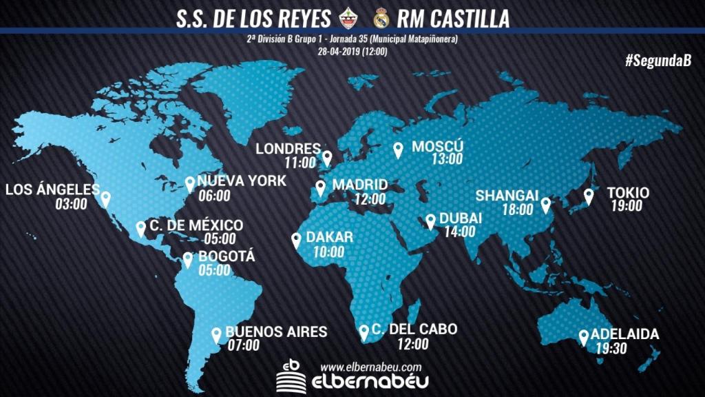 Horario del San Sebastián de los Reyes - Castilla