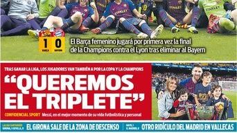 La portada del diario Sport (29/04/2019)