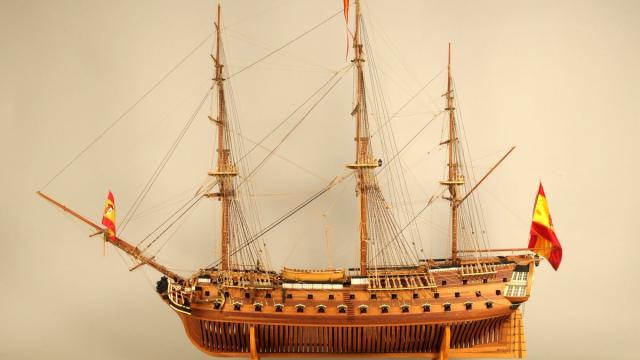 Maqueta del navío San Telmo.