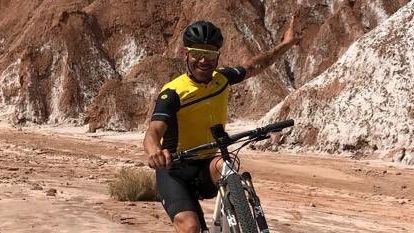 Óscar Pereiro, en el desierto