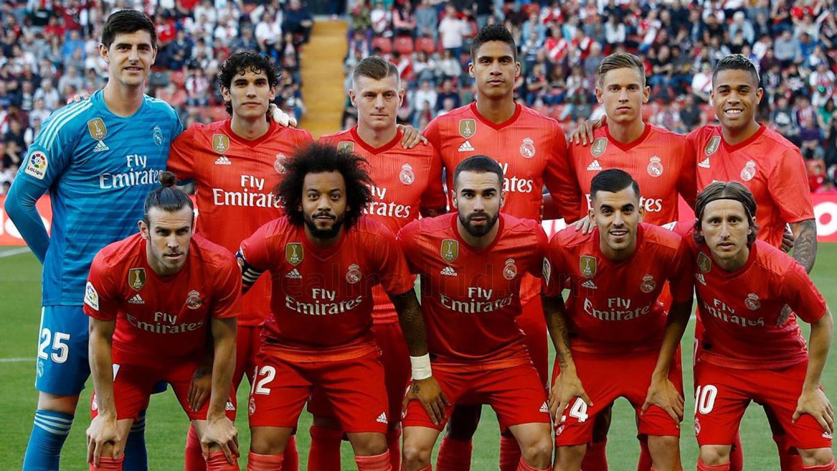 El once del Real Madrid contra el Rayo Vallecano
