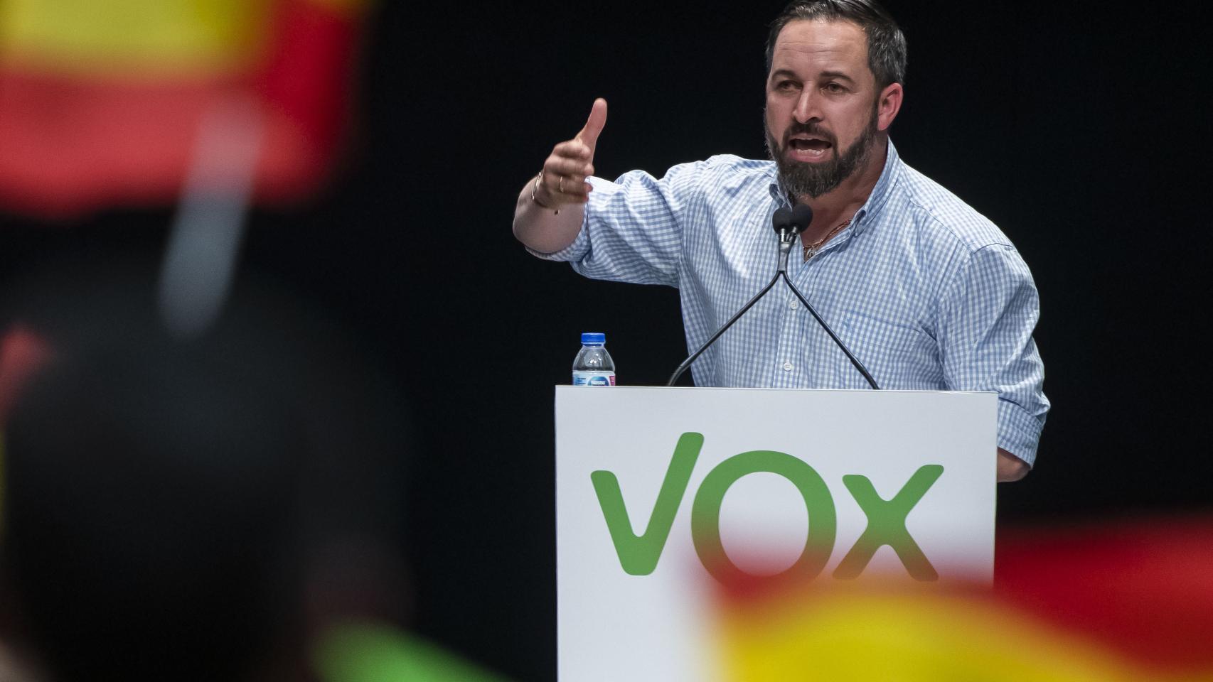 El presidente de Vox, Santiago Abascal.