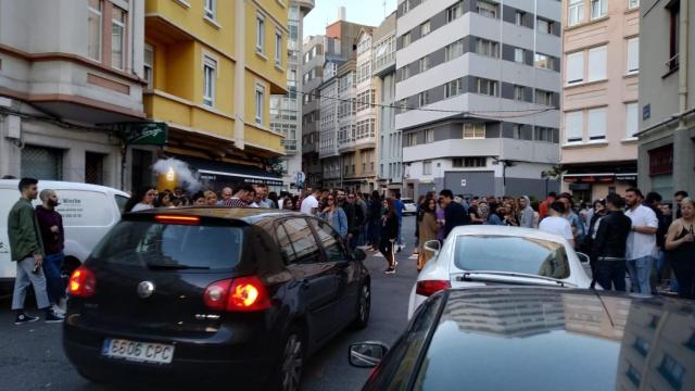 La calle San Juan, un domingo.